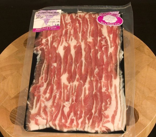 Hallsford Dry Cure Saddleback Streaky Bacon